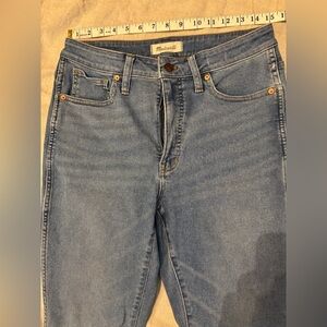 Madewell Curvy High Rise Light Blue Skinny Jeans